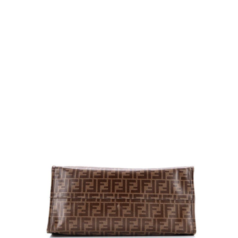 Mania Logo Shopper Tote Zucca Coated