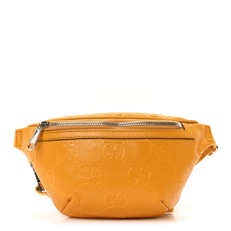 Calfskin Gg Tennis Embossed Belt Bag