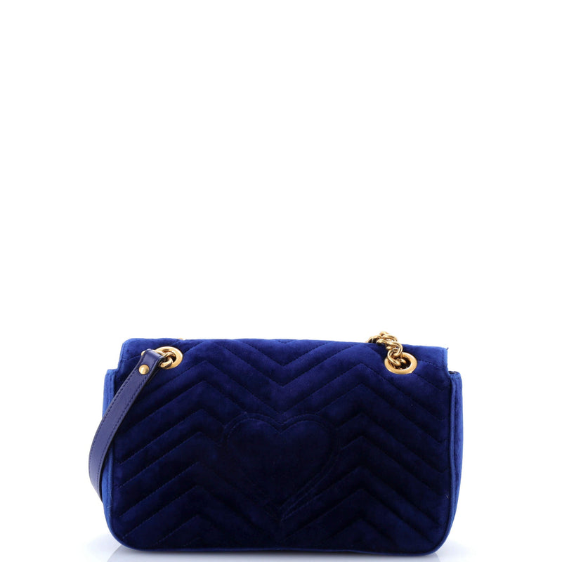 Gg Marmont Flap Bag Matelasse Velvet