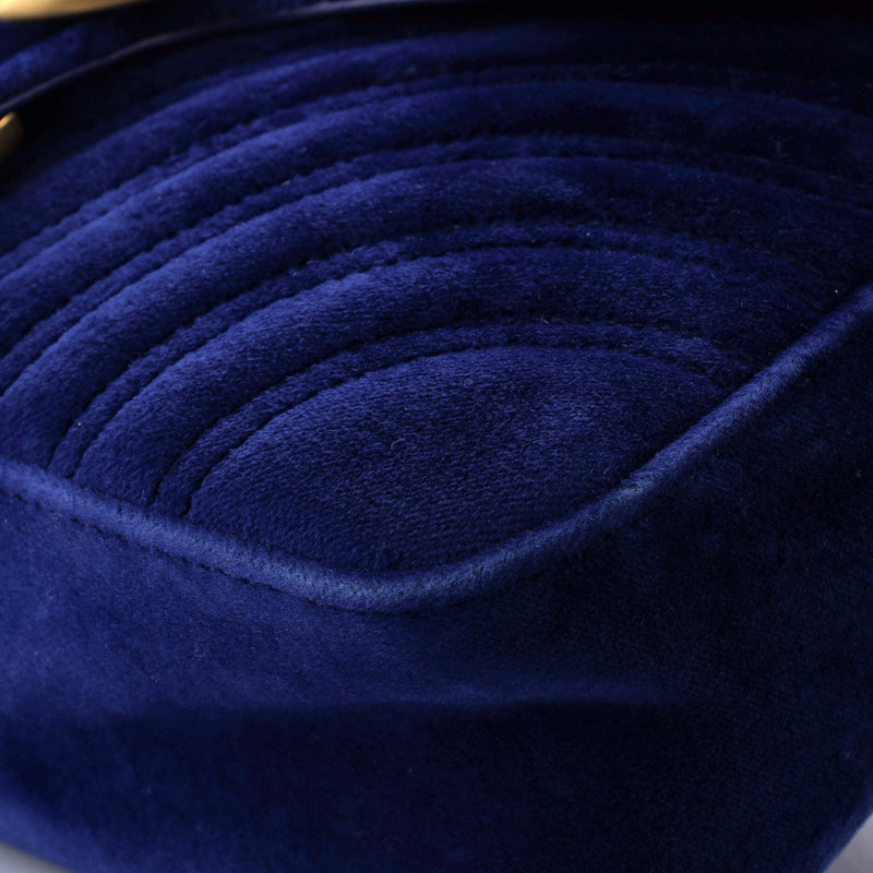 Gg Marmont Flap Bag Matelasse Velvet