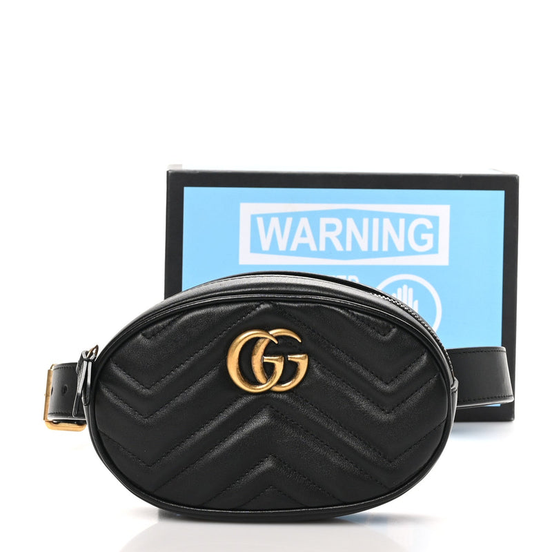 Calfskin Matelasse Gg Marmont Belt Bag