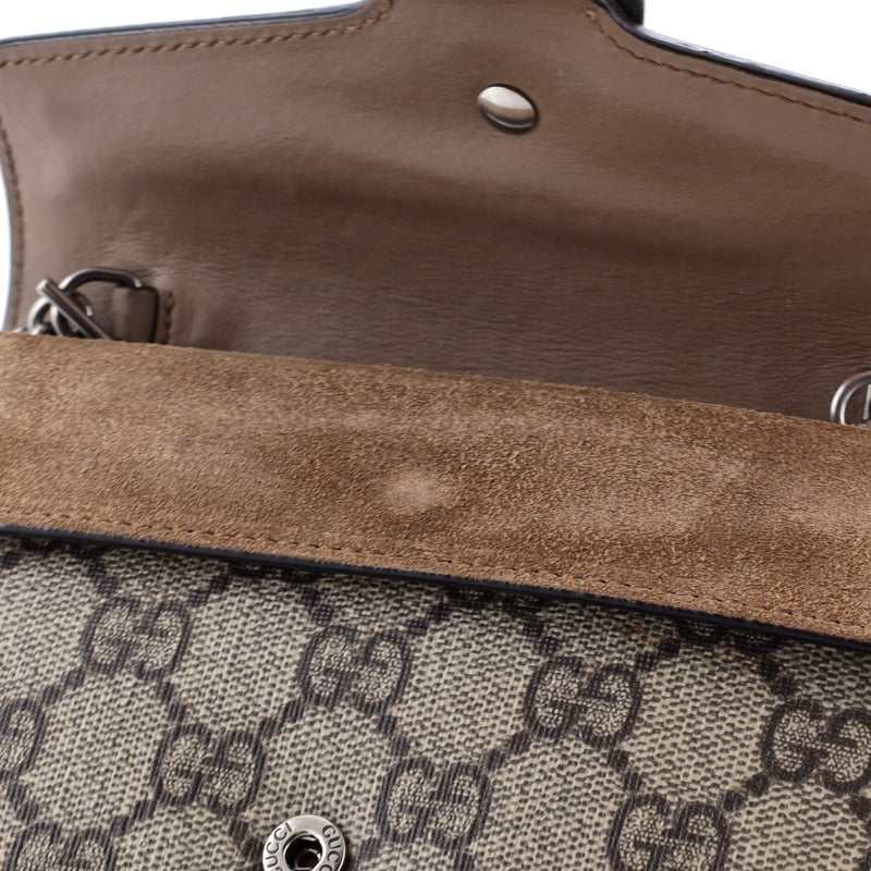 Dionysus Bag Gg Coated Canvas Super Mini