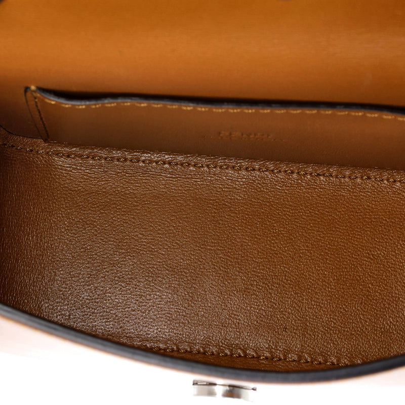 Ff Chain Clutch Bag Leather Nano