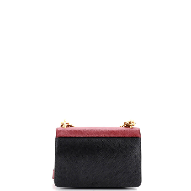 Chain Flap Bag Saffiano Leather Small