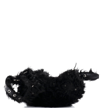 Le Cagole Giant Studs Shoulder Bag Faux