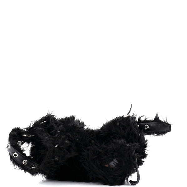 Le Cagole Giant Studs Shoulder Bag Faux