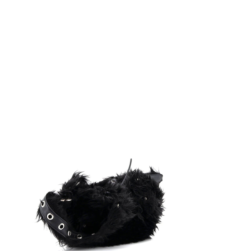 Le Cagole Giant Studs Shoulder Bag Faux