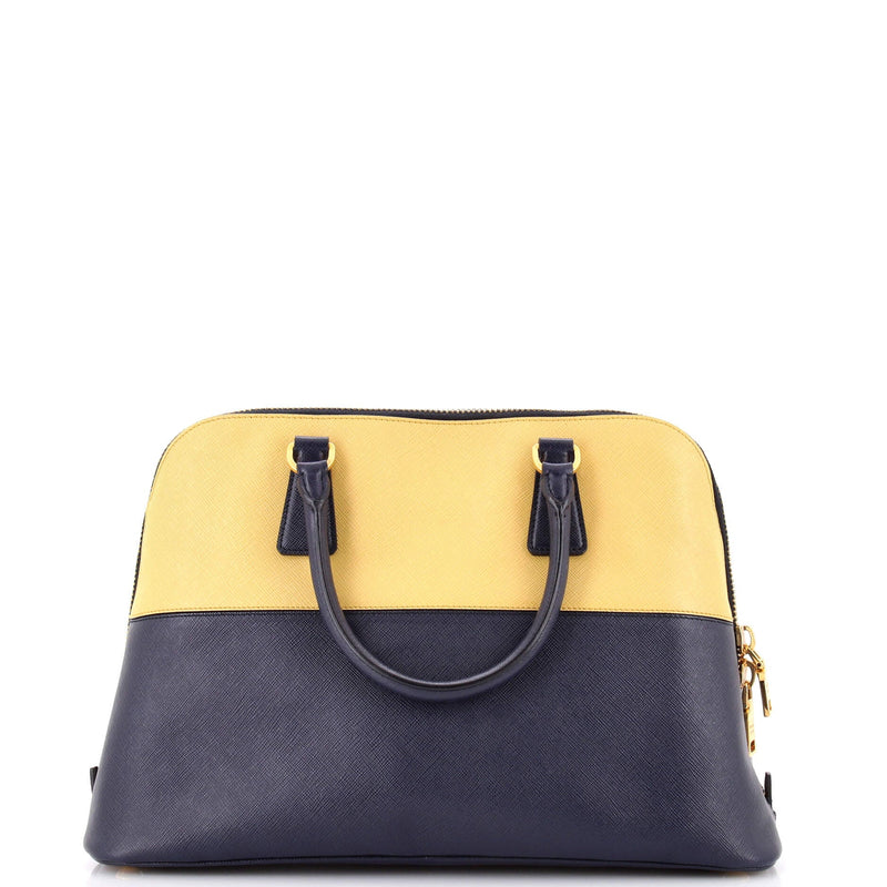 Bicolor Promenade Bag Saffiano Leather