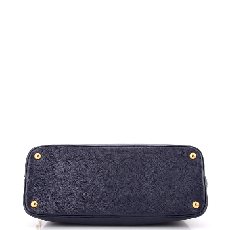 Bicolor Promenade Bag Saffiano Leather