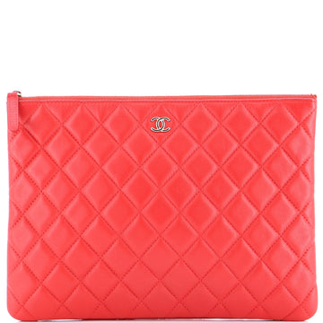O Case Clutch Quilted Lambskin Medium