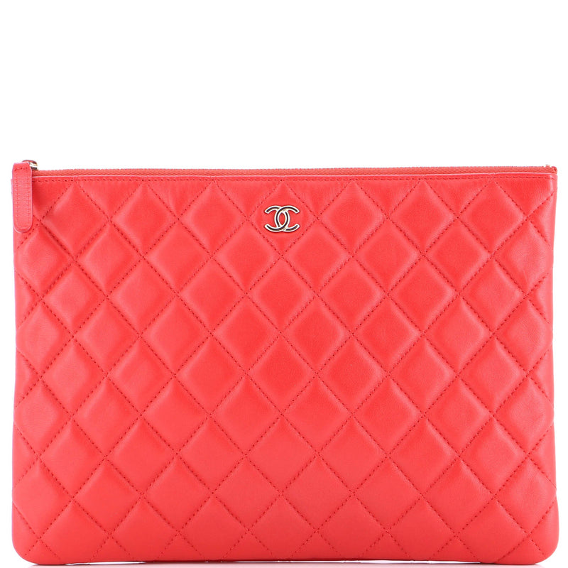 O Case Clutch Quilted Lambskin Medium