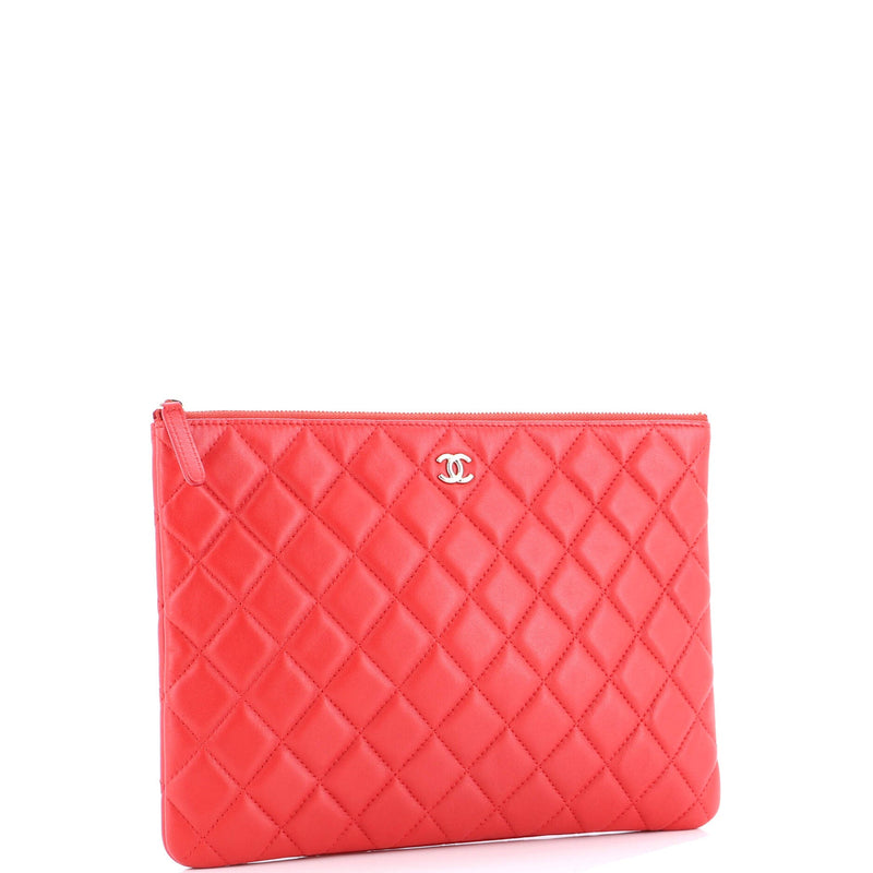 O Case Clutch Quilted Lambskin Medium