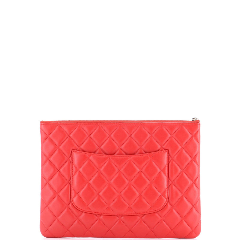 O Case Clutch Quilted Lambskin Medium