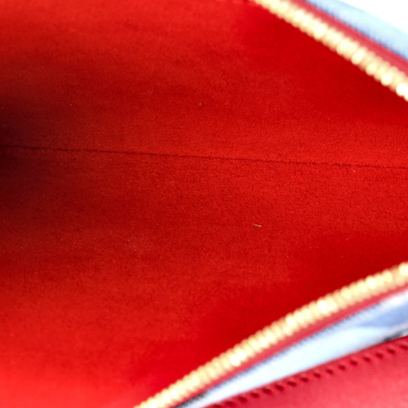 City Pouch Damier And Patchwork Denim