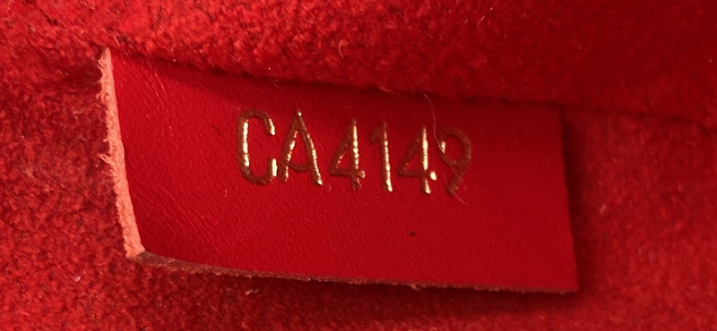 City Pouch Damier And Patchwork Denim