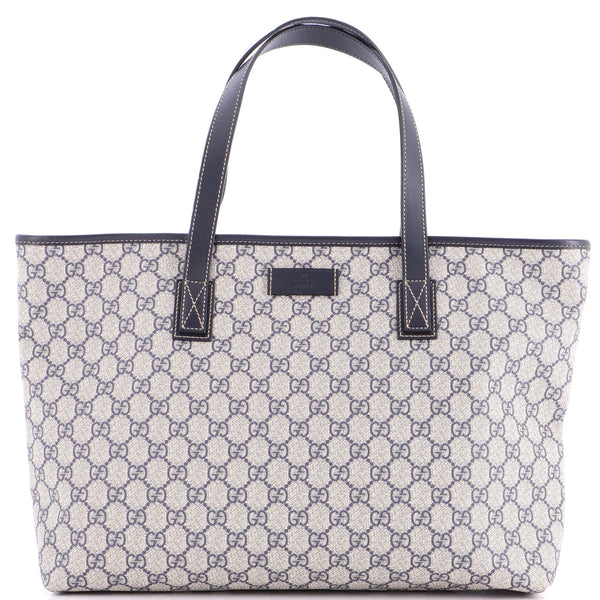 Plus Tote Gg Coated Canvas With Leather