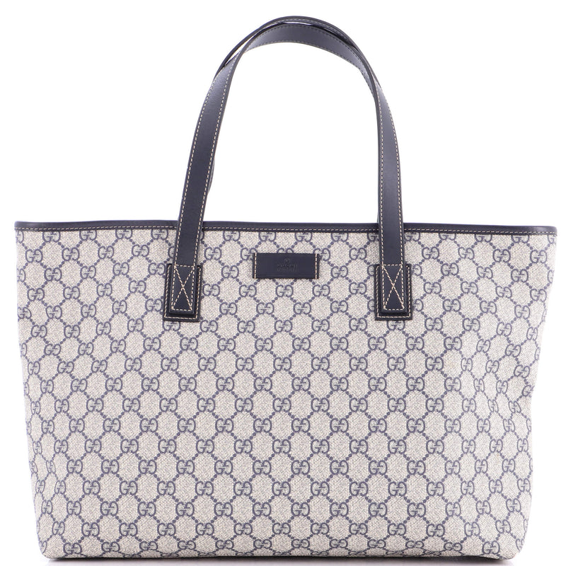 Plus Tote Gg Coated Canvas With Leather