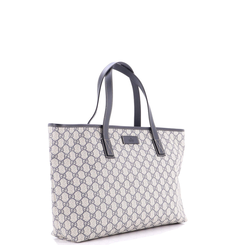 Plus Tote Gg Coated Canvas With Leather