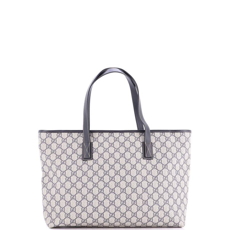 Plus Tote Gg Coated Canvas With Leather