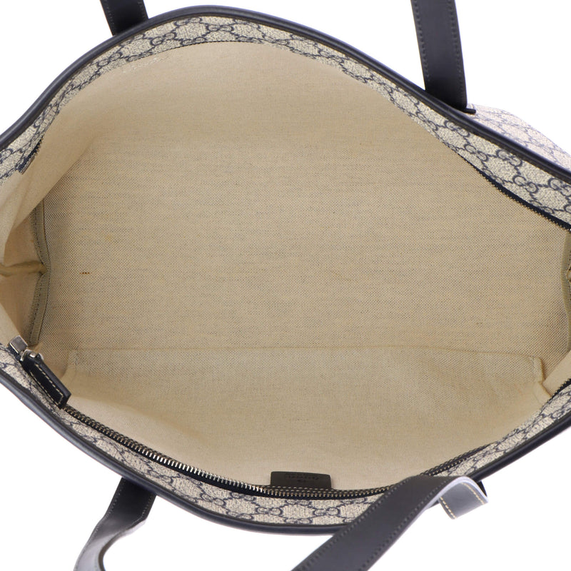 Plus Tote Gg Coated Canvas With Leather