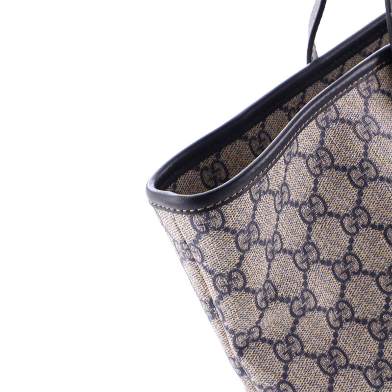 Plus Tote Gg Coated Canvas With Leather