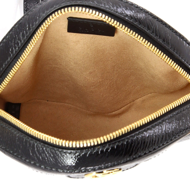 Ophidia Round Shoulder Bag Suede Mini