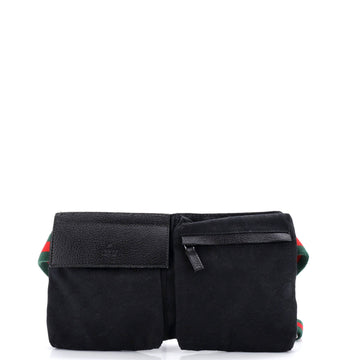 Vintage Double Belt Bag Gg Canvas With