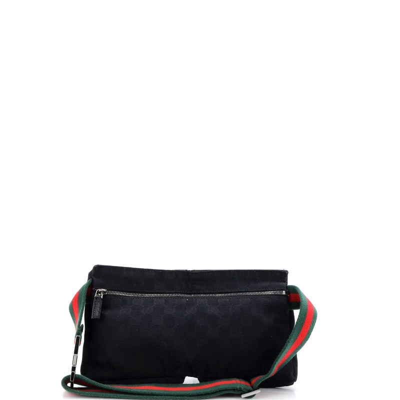 Vintage Double Belt Bag Gg Canvas With