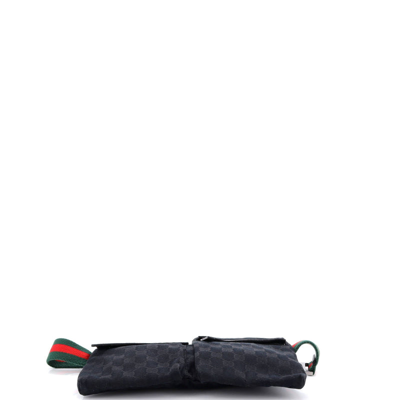 Vintage Double Belt Bag Gg Canvas With