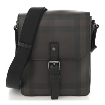 Smoked Check Vaughan Crossbody Bag Black