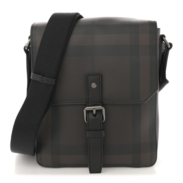 Smoked Check Vaughan Crossbody Bag Black