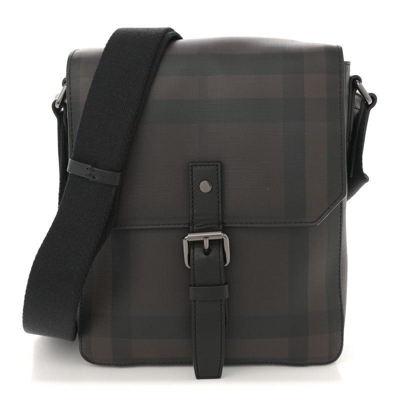 Smoked Check Vaughan Crossbody Bag Black