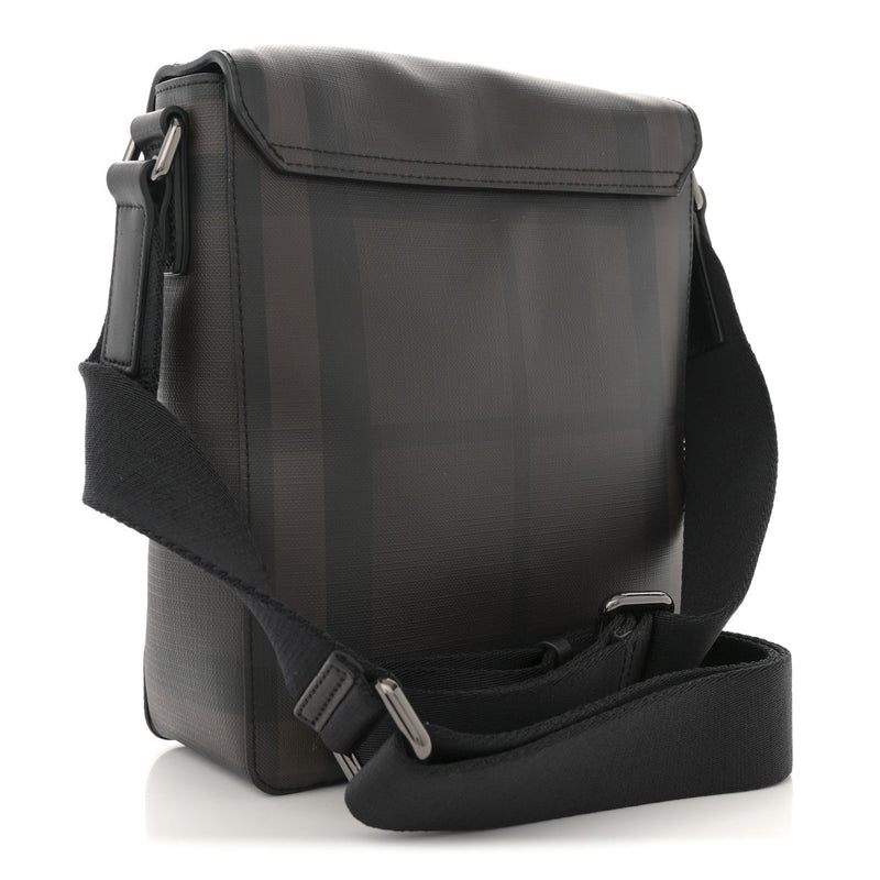 Smoked Check Vaughan Crossbody Bag Black