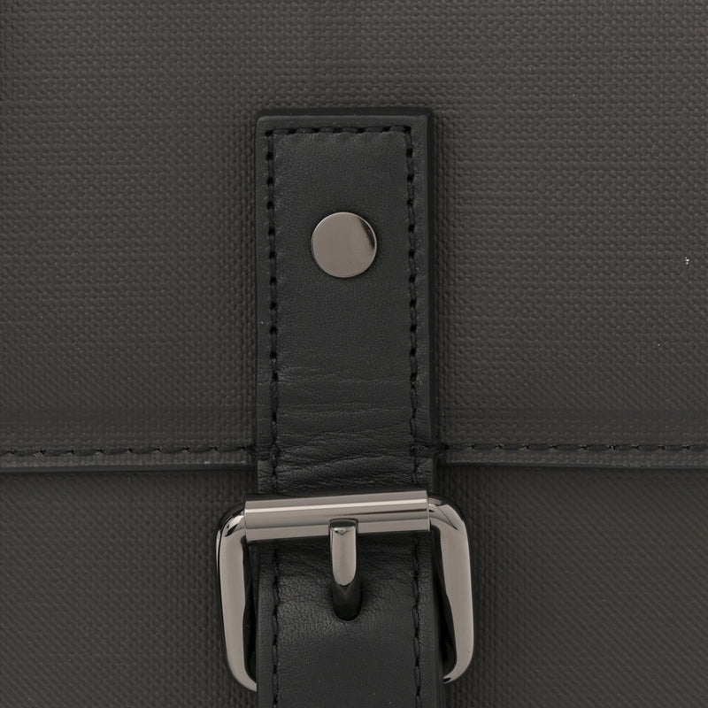 Smoked Check Vaughan Crossbody Bag Black