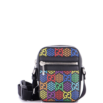 Front Zip Messenger Bag Psychedelic