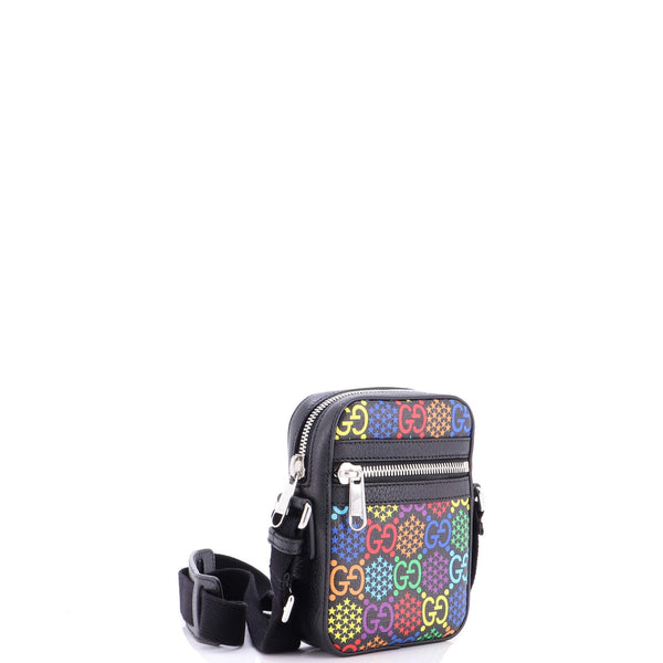 Front Zip Messenger Bag Psychedelic