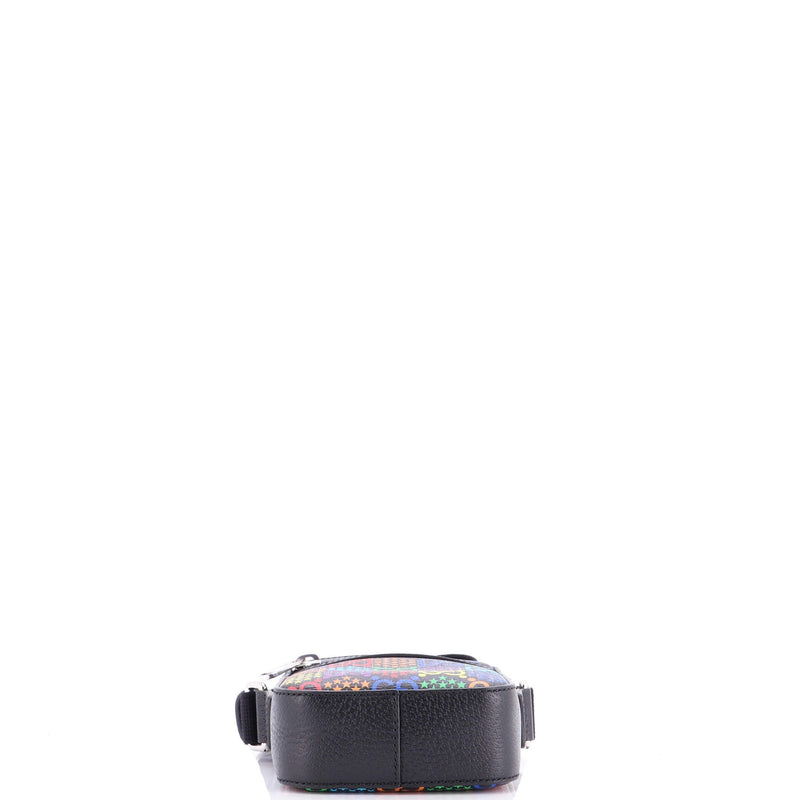 Front Zip Messenger Bag Psychedelic