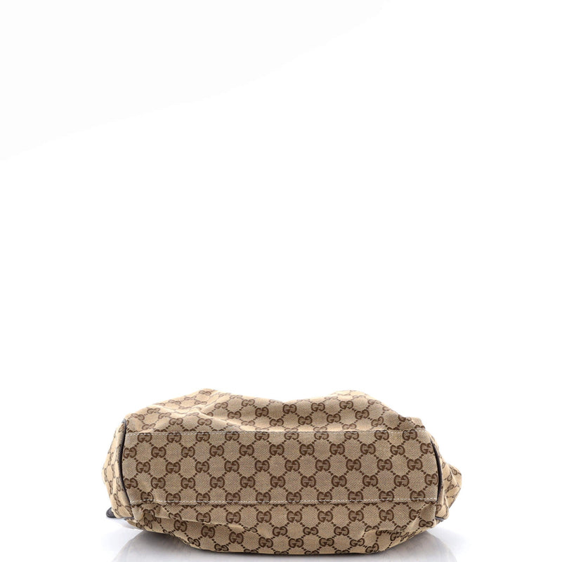 Sukey Tote Gg Canvas With Leather Medium