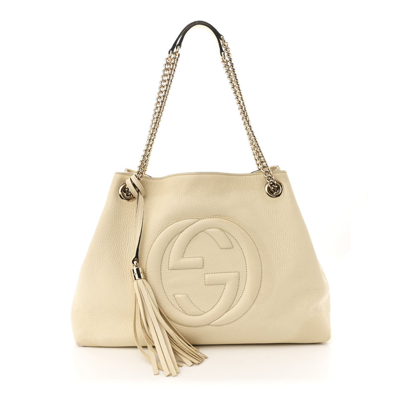 Pebbled Calfskin Medium Soho Chain