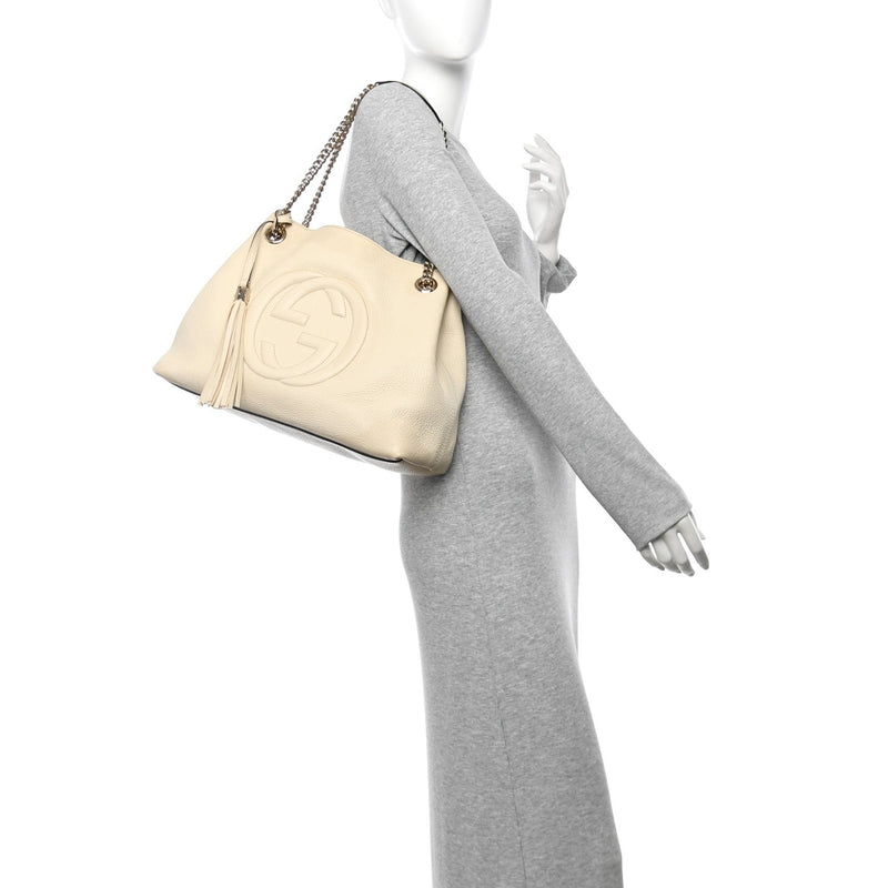 Pebbled Calfskin Medium Soho Chain