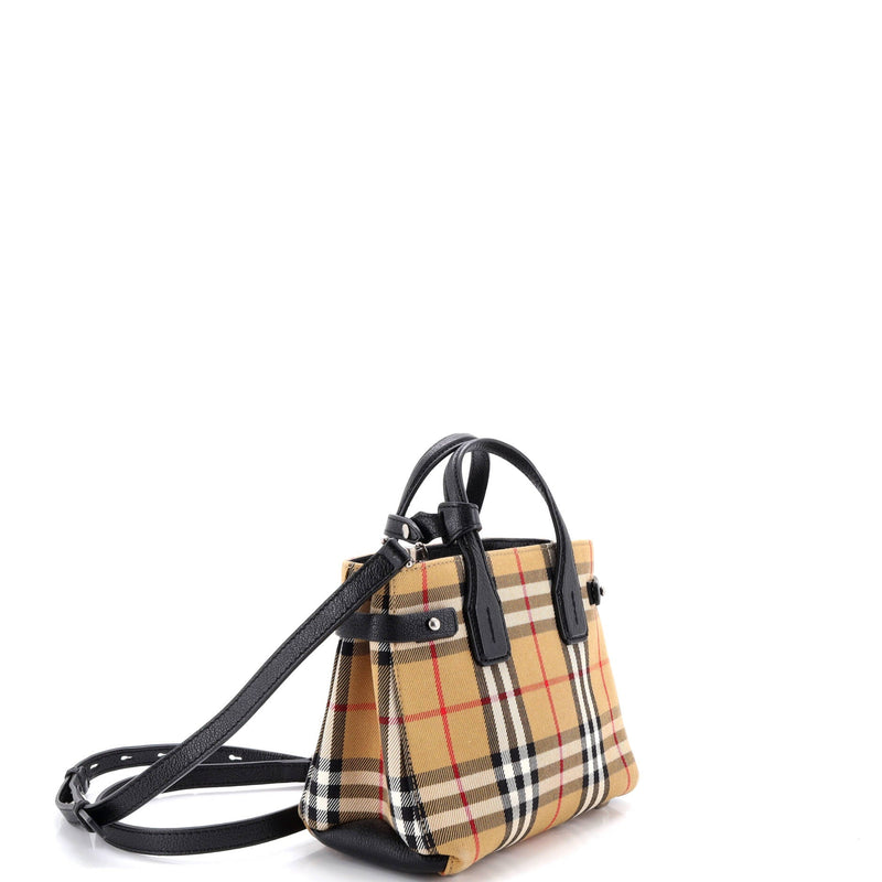 Banner Tote Vintage Check Canvas Baby