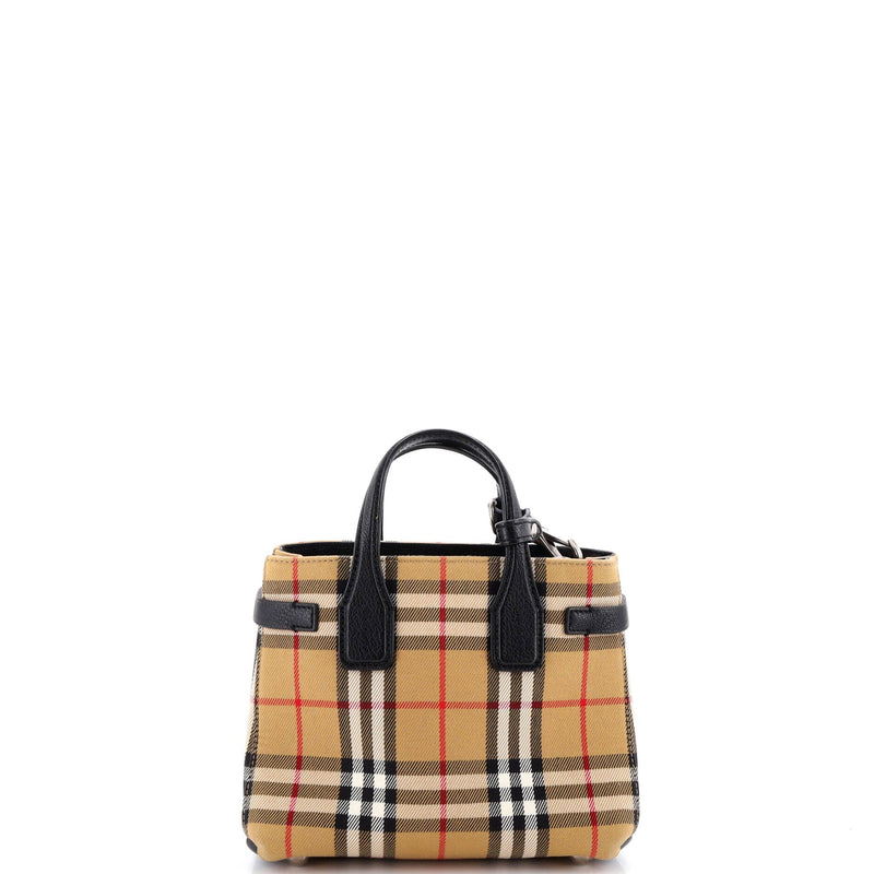 Banner Tote Vintage Check Canvas Baby