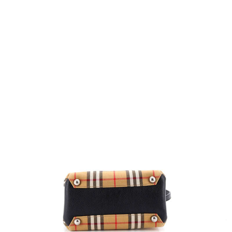 Banner Tote Vintage Check Canvas Baby