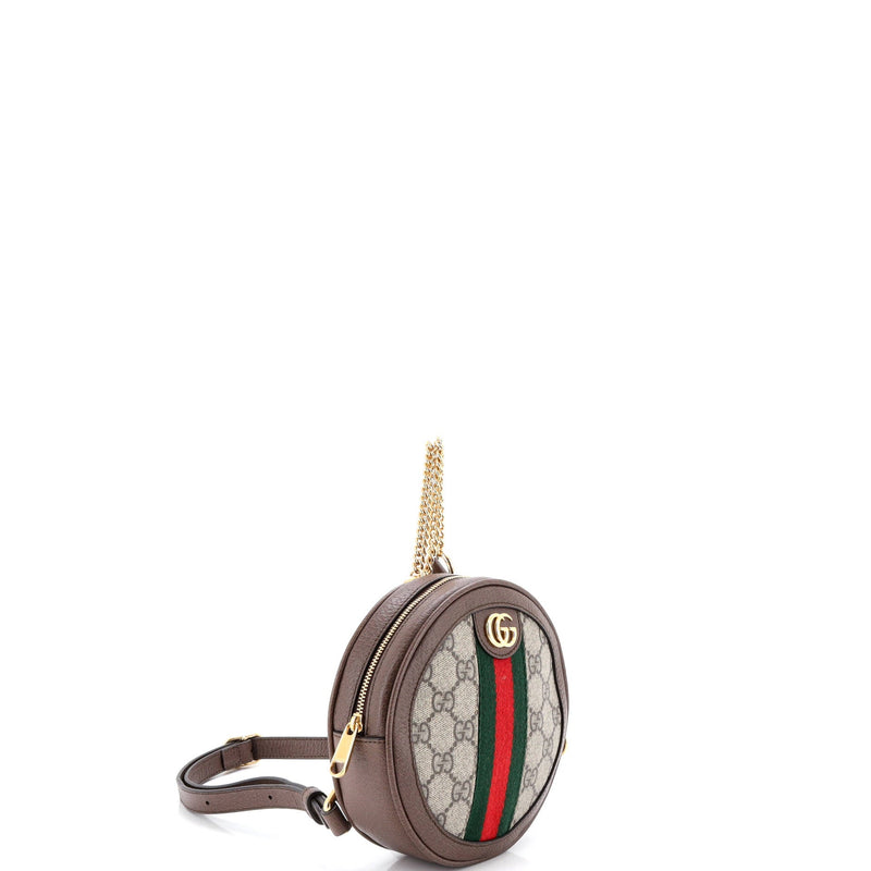 Ophidia Round Backpack Gg Coated Canvas