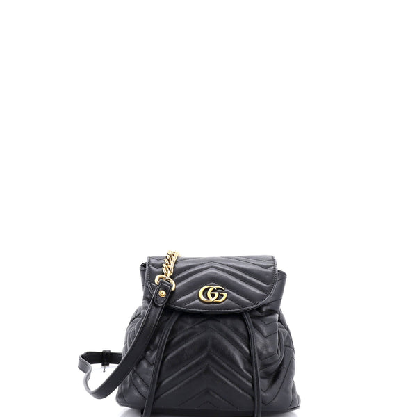 Gg Marmont Drawstring Backpack Matelasse