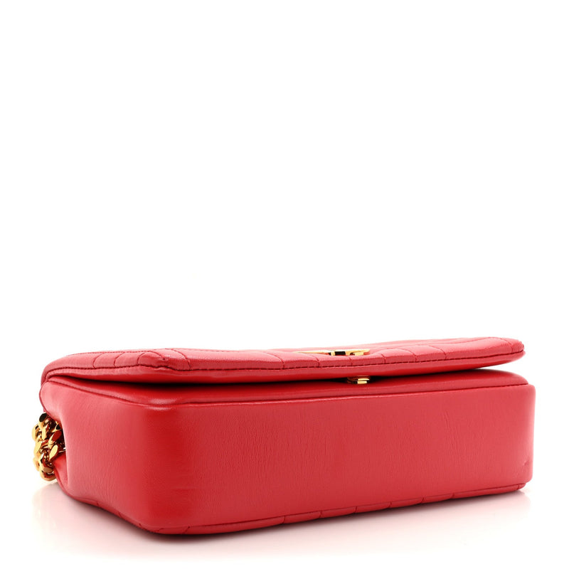 Lambskin Quilted Small Lola Bag Bright