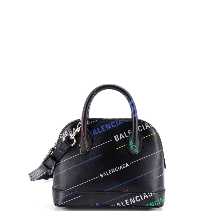 Logo Ville Bag Printed Leather Xxs