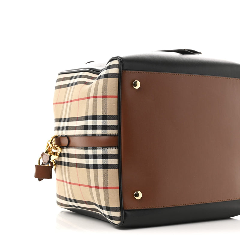 Smooth Calfskin House Check Medium Cube