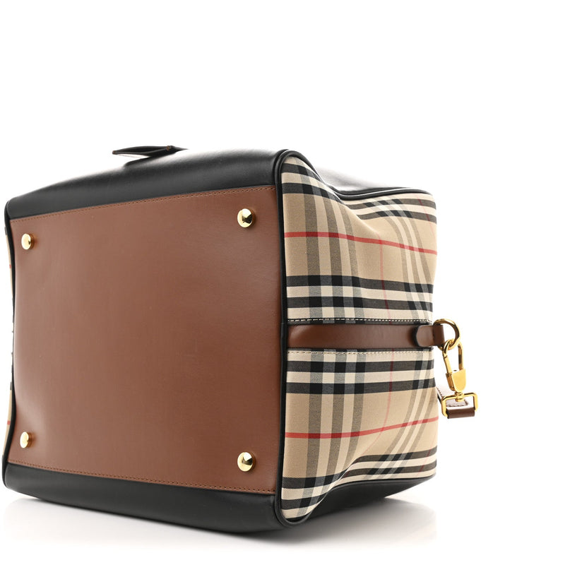 Smooth Calfskin House Check Medium Cube