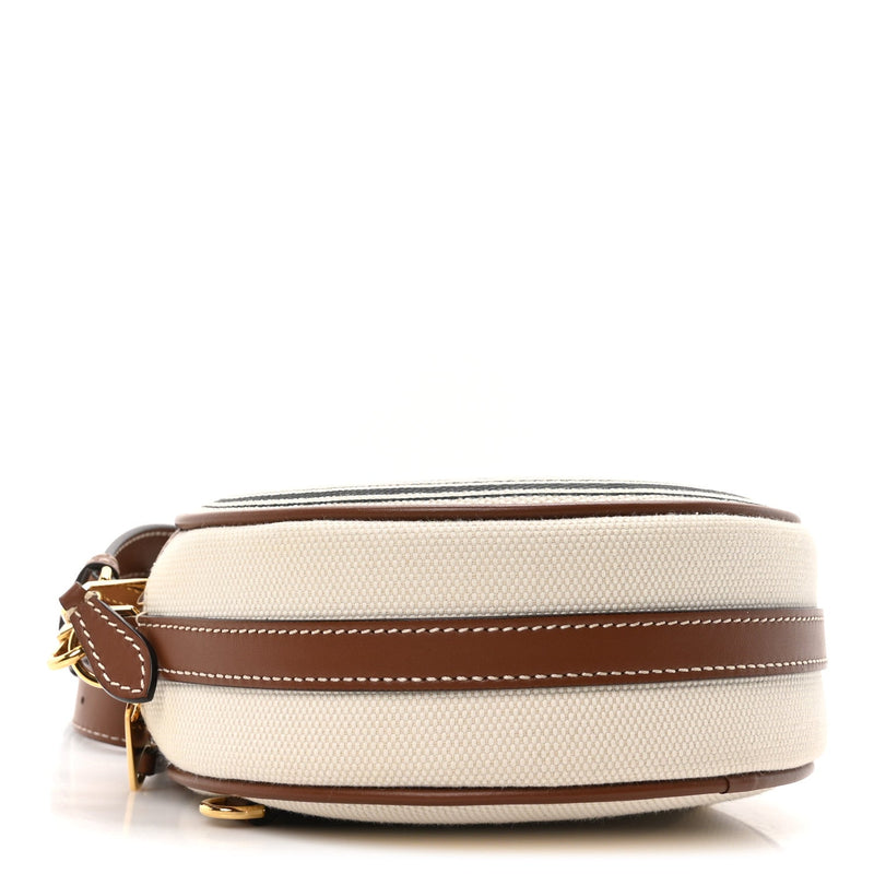 Canvas Calfskin Louise Bag Natural